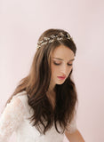 bridal hair vine, beaded hair vine, boho headpiece