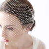 Rhinestone adorned bandeau birdcage veil - Style # 442