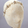 art deco inspired bridal hair piece, headpiece, vintage crystal headband, twigs and honey