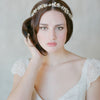 art deco inspired bridal hair piece, headpiece, vintage crystal headband, twigs and honey