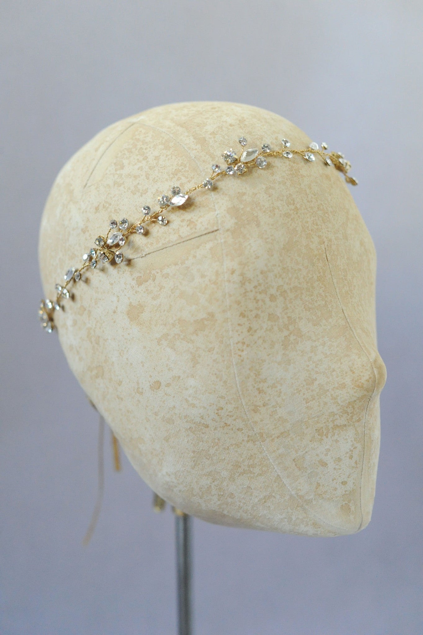 crystal hair vine, wedding headpiece, bridal headband, twigs and honey