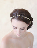 crystal hair vine, wedding headpiece, bridal headband, twigs and honey