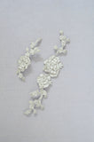 beaded and embroidered hair vine comb, twigs and honey, wedding headpiece