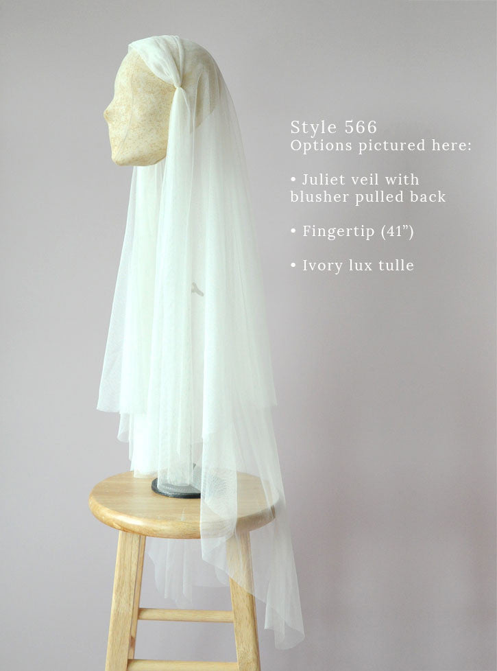 juliet veil, blusher veil