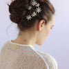 Austrian crystal starburst bobbies, twigs and honey, bridal headpiece