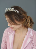 Navette Austrian crystals, bridal tiara, vintage inspired, twigs and honey