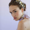 Dogwood rose gold headpiece, twigs and honey, bridal headpiece, antique gold plated