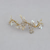 Rhinestone wavy flower headpiece, bridal headpiece, twigs and honey, Austrian rhinestones