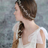 extra long beaded petite blossom hair vine, bridal headpiece, wedding hair vine, bridal accessories, twigs and honey