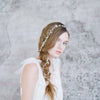 extra long beaded petite blossom hair vine, bridal headpiece, wedding hair vine, bridal accessories, twigs and honey