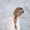 extra long beaded petite blossom hair vine, bridal headpiece, wedding hair vine, bridal accessories, twigs and honey