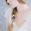 extra long beaded petite blossom hair vine, bridal headpiece, wedding hair vine, bridal accessories, twigs and honey