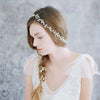 extra long beaded petite blossom hair vine, bridal headpiece, wedding hair vine, bridal accessories, twigs and honey