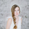 extra long beaded petite blossom hair vine, bridal headpiece, wedding hair vine, bridal accessories, twigs and honey