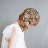 shimmering blossom burst hair pins, bridal hair pins, floral bridal hair accessories, wedding accessories, twigs and honey