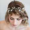 hand wired hair vine, bridal hair vine, bridal accessory, twigs and honey