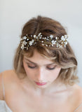 hand wired hair vine, bridal hair vine, bridal accessory, twigs and honey