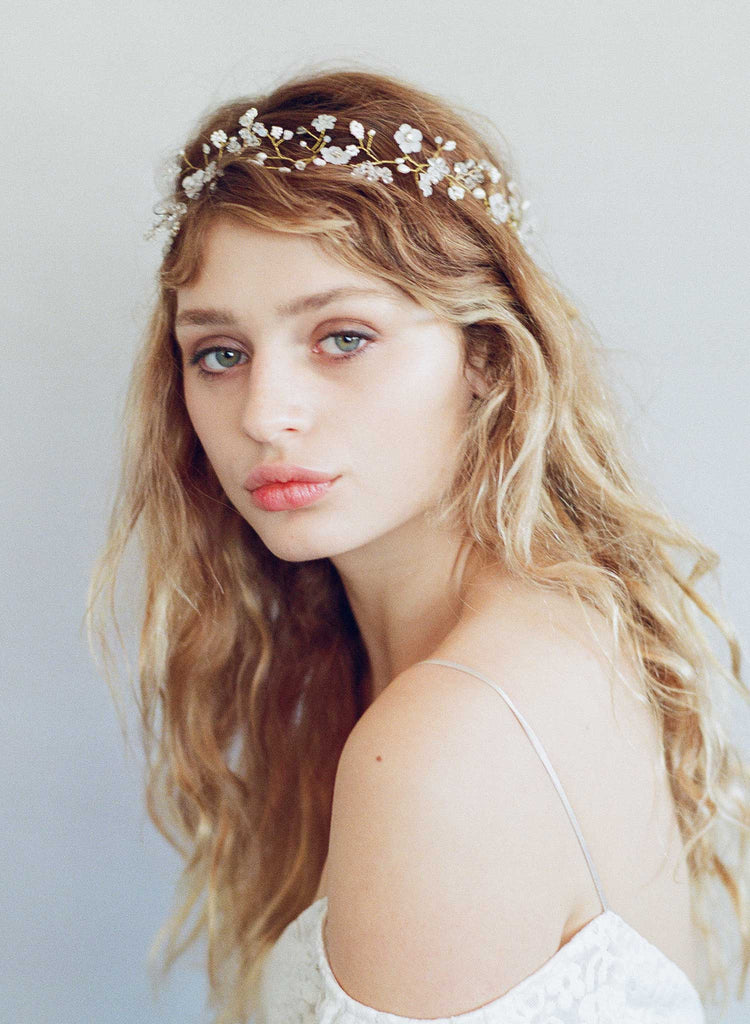 hand wired hair vine, bridal hair vine, bridal accessory, twigs and honey