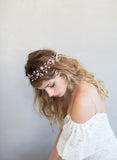 hand wired hair vine, bridal hair vine, bridal accessory, twigs and honey