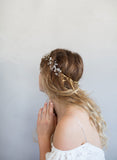 hand wired hair vine, bridal hair vine, bridal accessory, twigs and honey