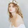 clay flower headpiece, bridal headband, floral headpiece, woodland inspired, wedding floral headband, twigs and honey