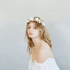 clay flower headpiece, bridal headband, floral headpiece, woodland inspired, wedding floral headband, twigs and honey