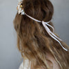 clay flower headpiece, bridal headband, floral headpiece, woodland inspired, wedding floral headband, twigs and honey