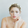 Floral bridal headpiece, clay flower headband, handmade, floral wedding hair adornment, nature inspired, twigs and honey