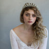 bridal tiara, crystal tiara, crystal and fern headpiece, bridal crown, vintage inspired, twigs and honey