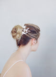 Bridal hair pins, floral bridal hair accessories, clay flowers, nature inspired, twigs and honey