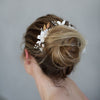 Bridal hair pins, floral bridal hair accessories, clay flowers, nature inspired, twigs and honey