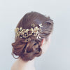 rose bridal headpiece, gold plated, antique inspired, handmade, twigs and honey