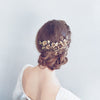 rose bridal headpiece, gold plated, antique inspired, handmade, twigs and honey