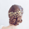 rose bridal headpiece, gold plated, antique inspired, handmade, twigs and honey
