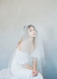 volume veil, bridal veil, wedding veil, vintage inspired, twigs and honey, fingertip tulle veil