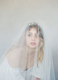 subtle lift veil, bridal veil, wedding veil, vintage inspired, twigs and honey