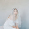 subtle lift veil, bridal veil, wedding veil, vintage inspired, twigs and honey