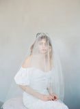 subtle lift veil, bridal veil, wedding veil, vintage inspired, twigs and honey