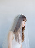 2 piece wedding veil, bridal veil, blusher veil, wedding accessory, vintage inspired, twigs and honey
