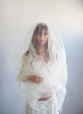 2 piece wedding veil, bridal veil, blusher veil, wedding accessory, vintage inspired, twigs and honey