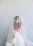 2 piece wedding veil, bridal veil, blusher veil, wedding accessory, vintage inspired, twigs and honey