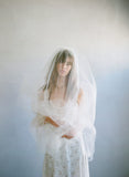 2 piece wedding veil, bridal veil, blusher veil, wedding accessory, vintage inspired, twigs and honey