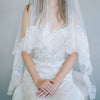 French lace veil, bridal veil, french floral lace, blusher veil, twigs and honey