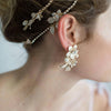 Rose and leaf cluster earrings - Style #793
