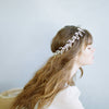 dramatic bridal hair vine, crystals, headpiece, twigs and honey