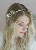 Art deco crystal flare headband - Style #801