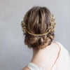 art deco inspired crystal reverse headpiece, bridal hair comb