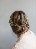 Art deco crystal flare headband - Style #801