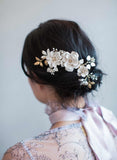 Bridal headpiece, hair accessory, floral