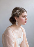 Opal crystal teardrop earrings - Style #825